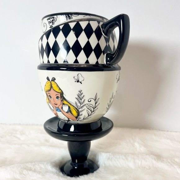 New DISNEY Alice in Wonderland Stacking Teacups Teacup Mug Whimsy Whimsical - Picture 3 of 5